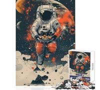 Puzzle per adolescenti 1000 pezzi Consegna di sushi spaziale Giocattolo educativo Regali di compleanno Gioco impossibile Migliora l'amore tra coppie (dimensioni 38x26cm)