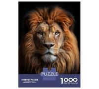Puzzle Per Adolescenti 1000 Pezzi Cool Lion King Portrait Puzzle Per Adulti Giochi Rilassanti Regalo Di Compleanno Divertimento A Casa Attività, 38x26cm/1000pcs