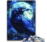 Puzzle per adolescenti 1000 pezzi Corvi sotto la luna Allena il cervello e le mani Interazione genitore-figlio per età 14+ 38x26cm