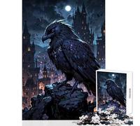 Puzzle per adolescenti 1000 pezzi Corvo arcano︰ Guardiano della città gotica Giocattolo Decorazione da parete Idee regalo Gioco rompicapo Migliora l'amore tra coppie Dimensioni 50x75cm