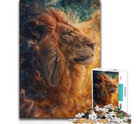 Puzzle per adolescenti 1000 pezzi Cosmic Abstract Lion Hand Speed Race Gioco impossibile per 14+ Puzzle Game offerto 38x26cm