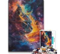 Puzzle per adolescenti 1000 pezzi Cosmic Cat Dreams Hand Speed Race Gioco impossibile per 14+ Puzzle Game offerto 50x75cm