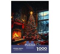 Puzzle Per Adolescenti 1000 Pezzi Cozy Christmas Cabin Puzzle Per Adulti Gioco Rompicapo Difficile Compleanno E Natale 52x38cm/1000pcs