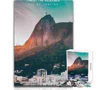 Puzzle per adolescenti 1000 pezzi Cristo Redentore Bellissimo gioco di design per il divertimento in famiglia Giocattoli antistress Dimensioni 38x52cm