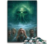 Puzzle per adolescenti 1000 pezzi Cthulhu cosmico Allena il tuo cervello e le tue mani Interazione genitore-figlio per età 14+ 50x75cm