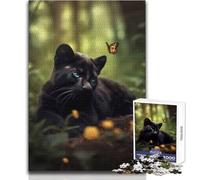 Puzzle per adolescenti 1000 pezzi Cucciolo di pantera nella giungla Gioco educativo per famiglie Decorazione perfetta Giocattolo da parete Dimensioni 50x75cm