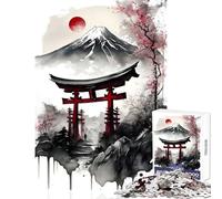 Puzzle per adolescenti 1000 pezzi Cultura giapponese Pittura Decorazione per la casa Giocattoli Regalo di compleanno Giochi rilassanti Interessanti Riduzione dello stress Dimensioni 38x26cm