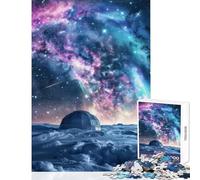 Puzzle per adolescenti 1000 pezzi Cupola innevata sotto le stelle Giocattolo Decorazione da parete Ottimo regalo Giochi educativi Interazione genitore-figlio (dimensioni 38x26cm)