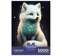 Puzzle Per Adolescenti 1000 Pezzi Cute Fox Puzzle Per Adulti Giochi Rilassanti Un'opera D'arte Regali Di Natale E Compleanno 52x38cm/1000pcs