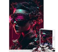 Puzzle per adolescenti 1000 pezzi Cyberpunk Ragazza carina e oscura Decorazione per la casa Giocattoli Regalo divertente Gioco pratico Interazione genitore-figlio Dimensioni 38x26cm