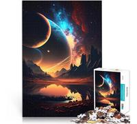 puzzle per adolescenti 1000 pezzi Dawn In Space Landscape Lernspiele Heimdekoration Geeignet für die Schreibtischdekoration70x100cm