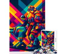 Puzzle per adolescenti 1000 pezzi Deep Rock Galactic Dwarf Pop Art Decorazione per la casa Giocattoli Regalo divertente Gioco rompicapo Difficile e stimolante Dimensioni 38x52cm