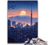 Puzzle per adolescenti 1000 pezzi del Monte Fuji, puzzle da 1000 pezzi, antistress, per ammazzare il tempo, lista dei desideri con Babbo Natale (26x38cm)