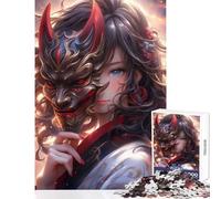 Puzzle per adolescenti 1000 pezzi Demone Ninja Girl Giocattoli antistress Regali di compleanno Giochi rilassanti Difficili e stimolanti Dimensioni 38x26cm