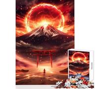 Puzzle per adolescenti 1000 pezzi Deserto giapponese Tempesta di fuoco Decorazione per la casa Giocattoli Regalo divertente Gioco pratico Interazione genitore-figlio Dimensioni 38x52cm