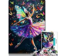 Puzzle per adolescenti 1000 pezzi di farfalle che ballano e danzano gioco stimolante ideale come regalo per tutta la famiglia 75x50cm