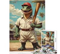 Puzzle per adolescenti 1000 pezzi Dino Ballpark Legend Giocattoli per la decorazione della casa Ottimi regali e giocattoli Giochi rilassanti Adatto per la decorazione della scrivania (38x26cm)