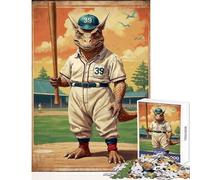 Puzzle per adolescenti 1000 pezzi Dino Home Run King Giocattoli antistress Regalo di compleanno Giochi divertenti Attività divertenti a casa,dimensioni 50x75cm