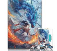 Puzzle per adolescenti 1000 pezzi dipinto a olio drago 1000 pezzi per adolescenti, ammazza il tempo durante le vacanze con pezzi completamente incastrati di forma casuale 50x75cm