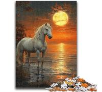 Puzzle per adolescenti 1000 pezzi dipinto ad acquerello di unicorno per bambini dai 14 anni in su, sfida educativa, attività divertenti a casa, regali di compleanno, regali di viaggio 50x75cm