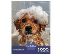 Puzzle Per Adolescenti 1000 Pezzi Dog Bath Time Puzzle Per Adulti Gioco Per Famiglie Vacanza A Casa Ammazzare Il Tempo Offerta Come Regalo Per Tutta La Famiglia 52x38cm/1000pcs