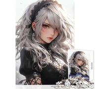 Puzzle per adolescenti 1000 pezzi Dolce ragazza anime Giocattolo educativo Regali di Babbo Natale segreto Gioco pratico Migliora l'amore tra coppie Dimensioni 38x26cm