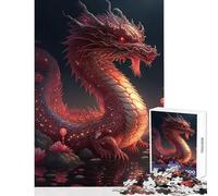 Puzzle per adolescenti 1000 pezzi Drago cinese di cristallo Giocattoli fai da te Ottimi regali e giocattoli Giochi per famiglie Migliorare l'amore tra coppie Dimensioni 50x75cm