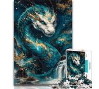 Puzzle per adolescenti 1000 pezzi Drago misterioso 1000 pezzi per adulti, antistress sfida difficile regali di Babbo Natale segreto 26x38cm