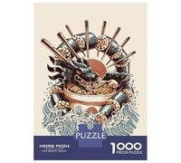 Puzzle Per Adolescenti 1000 Pezzi Dragon Sushi Ramen Puzzle Per Adulti Gioco Rompicapo Decorazione Per La Casa Aiuta Ad Allenare Il Cervello 38x26cm/1000pcs