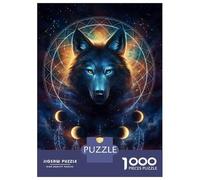 Puzzle Per Adolescenti 1000 Pezzi Dream Catcher Wolf Puzzle Per Adolescenti Giocattoli Antistress Vacanza A Casa Ammazza Il Tempo Aiuta Ad Allenare Il Cervello 38x26cm/1000pcs