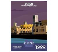 Puzzle Per Adolescenti 1000 Pezzi Dubai Old City Poster Art Puzzle Per Adolescenti Giocattoli Antistress Vacanza A Casa Ammazza Il Tempo Aiuta Ad Allenare Il Cervello 70x50cm/1000pcs