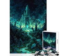 Puzzle per adolescenti 1000 pezzi Echoes of Eden Giocattolo educativo Regalo per compleanni Gioco per famiglie Lista dei desideri con Babbo Natale Dimensioni 38x52cm