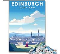 Puzzle per adolescenti 1000 pezzi Edimburgo Scozia Viaggio, giocattolo educativo intellettuale decomprimente Regalo di compleanno, regali 26x38cm