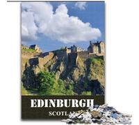 Puzzle per adolescenti 1000 pezzi Edimburgo Scozia Viaggio, giocattolo educativo intellettuale decomprimente Regalo di compleanno, regali 50x75cm
