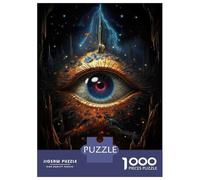 Puzzle Per Adolescenti 1000 Pezzi Eerie Eye Poster Print Puzzle Per Adulti Gioco Pratico Decorazione Perfetta Compleanni E Regali 70x50cm/1000pcs
