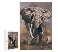 Puzzle per adolescenti 1000 pezzi Elephants Watercolor Puzzle per adulti - Giochi di relax che sono divertenti e umoristici, 1000 pezzi