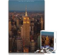Puzzle per adolescenti 1000 pezzi Empire State Building giocattolo gioco intellettuale decorazione perfetta idee regalo dimensioni 38x52cm