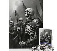 Puzzle per adolescenti 1000 pezzi Esercito di scheletri Giocattolo Decorazione da parete Regali per donne Uomini Giochi rilassanti Decompressione intellettuale Dimensioni 50x75cm