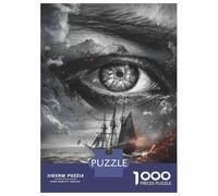 Puzzle Per Adolescenti 1000 Pezzi Eye of The Storm Ocean Adventure Puzzle Per Adolescenti Giochi Rilassanti Regali Per Donne Per Compleanno, Natale 52x38cm/1000pcs