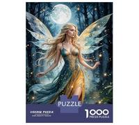 Puzzle Per Adolescenti 1000 Pezzi Fairy Fantasy Forest Moon Puzzle Per Adulti Gioco Pratico Difficile Divertente Attività A Casa, 52x38cm/1000pcs