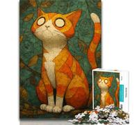 Puzzle per adolescenti 1000 pezzi Fantasy Art Cat, antistress, sfida difficile Ogni pezzo è unico Gioco divertente e stimolante per tutta la famiglia (75x50cm)
