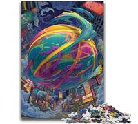 Puzzle per adolescenti 1000 pezzi Fantasy Basketball Brain Intelligence Challenge Giocattoli avvincenti Regalo di compleanno, regali, arte murale 26x38cm