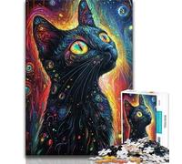 Puzzle per adolescenti 1000 pezzi Fantasy Cat 1000 pezzi per adolescenti per giochi di ruolo impegnativi e giochi in famiglia 26x38cm