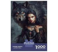 Puzzle Per Adolescenti 1000 Pezzi Fantasy Gothic Witch Art Print Puzzle Per Adulti Gioco Rompicapo Assemblaggio Di Modelli Per Compleanno, Natale 52x38cm/1000pcs