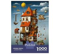 Puzzle Per Adolescenti 1000 Pezzi Fantasy Houseboat Puzzle Per Adulti Gioco Rompicapo Migliora La Memoria Aiuta Ad Allenare Il Cervello 70x50cm/1000pcs