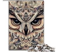 Puzzle per adolescenti 1000 pezzi Fantasy Owl, gioco di giocattoli Ogni pezzo è unico - Gioco divertente e stimolante per tutta la famiglia per bambini dai 14 anni dimensioni 50x75cm