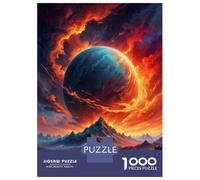 Puzzle Per Adolescenti 1000 Pezzi Fiery Planet Landscape Puzzle Per Adulti Gioco Rompicapo Assemblaggio Di Modelli Per Compleanno, Natale 38x26cm/1000pcs