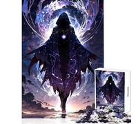 Puzzle per adolescenti 1000 pezzi Figura mistica in mantello con cappuccio Giocattoli fai da te Ottimi regali e giocattoli Giochi per famiglie Migliorare l'amore tra coppie Dimensioni 38x26cm