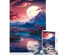 Puzzle per adolescenti 1000 pezzi Fiori di ciliegio Giappone Arte Giocattolo educativo Regali di Babbo Natale segreto Gioco pratico Migliora l'amore tra coppie Dimensioni 38x26cm