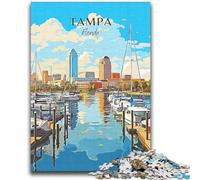 Puzzle per adolescenti 1000 pezzi Florida Tampa Travel Allena il tuo cervello e le tue mani Interazione genitore-figlio per età 14+ (dimensioni 38x52cm)